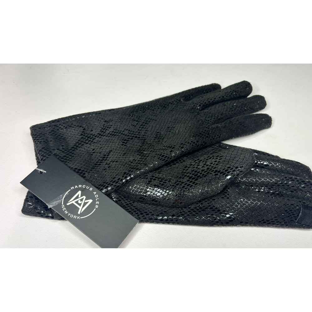 Marcus Adler Women's Faux Suede Reptile Touchscreen Gloves (one size) - NEW
